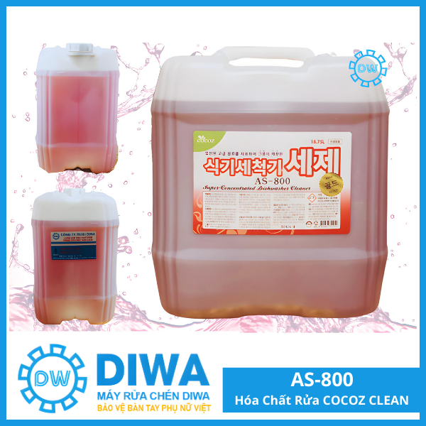 HÓA CHẤT COCOZ CLEAN AS-800: GIẢI PHÁP RỬA CHÉN BÁT AN TOÀN
