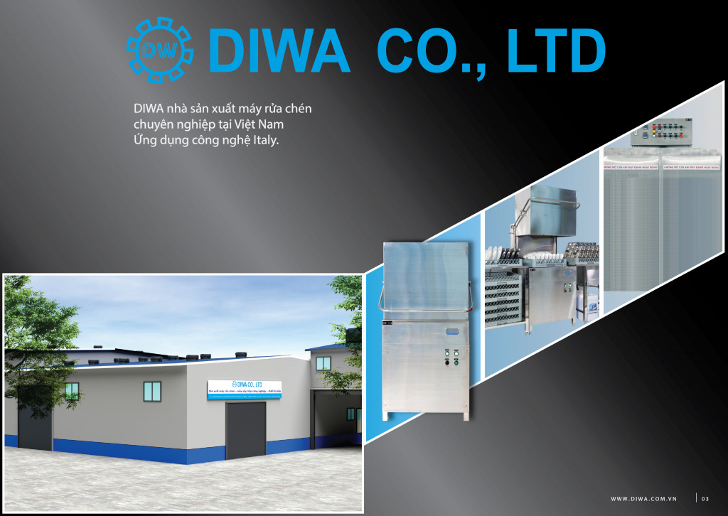 Trang 2 catalogue DIWA CO., LTD - Máy rửa chén tự động chuyên nghiệp, uy tín và bền vững