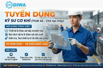 Tuyển Kỹ Sư Thiết Kế Cơ Khí Tại Tp. Thủ Đức – Thu Nhập Hấp Dẫn Đến 18 Triệu