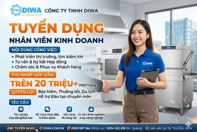 Tuyển Nhân Viên Kinh Doanh Thiết Bị Bếp Công Nghiệp Tại Thủ Đức - Thu Nhập Trên 20 Triệu