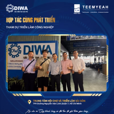 Teemyeah và Diwa hợp tác mở rộng giải pháp máy chế biến thực phẩm công nghiệp tại Việt Nam