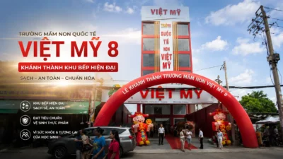 Tham Quan Khu Bếp Chuẩn Quốc Tế Tại Trường Mầm Non Quốc Tế Việt Mỹ 8 – Vì Sao Lựa Chọn Máy Rửa Chén Công Nghiệp DIWA?